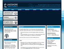Tablet Screenshot of lakeshorebible.net